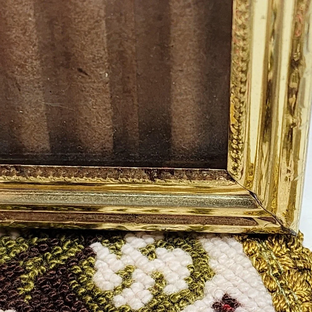 Vintage Dual Hinged‎ Metal Gold Frames, 8x10 inch photo slots